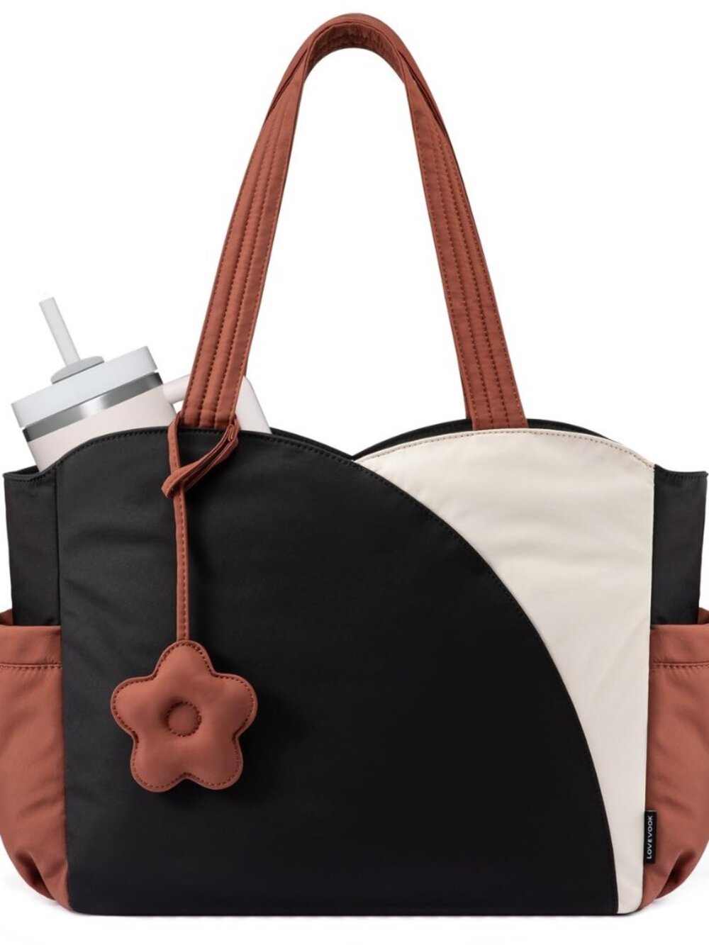 Tote Bag for Women, Puffer Work Bags with Zipper for Daily Travel College